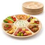 7-Compartment Palm Leaf Plates | Eco-Friendly Thali Plates | Premium Divided Plates