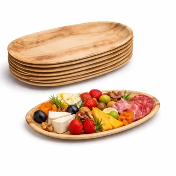 Large Oval Palm Leaf Platters